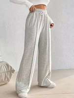 ESSENTIAL FLEECE WIDE LEG PANTS