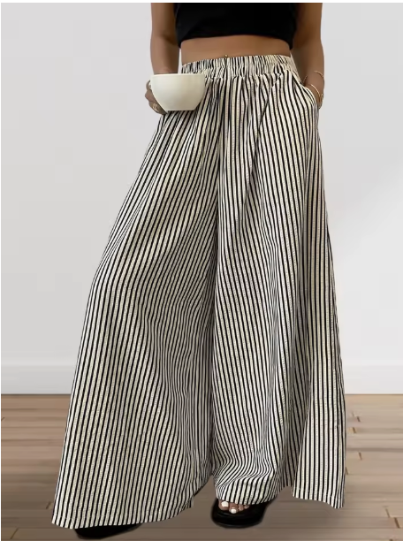 BREEZE STRIPE PALAZZO PANTS