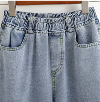 LIGHT WASH RELAXED WIDE LEG JEANS