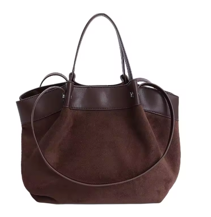 CLASSIC SUEDE PANEL HANDBAG