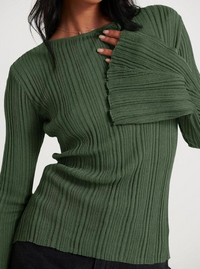 ESSENTIAL FOLD KNIT SWEATER